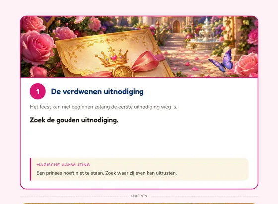 Een opdrachtkaart om uit te knippen